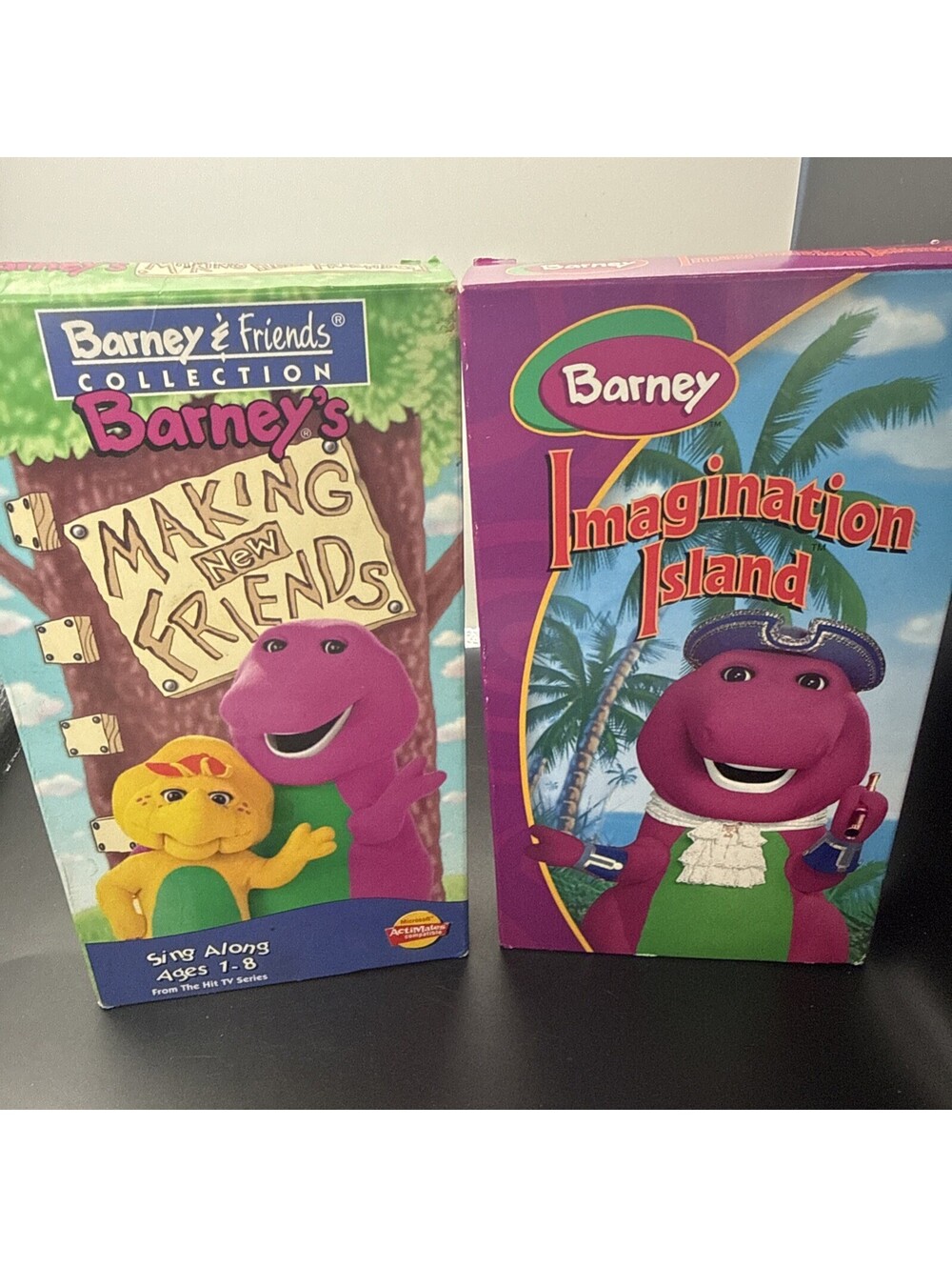 Barney Lot Of 2 Imagination Island (VHS) & Making new Friends (VHS)